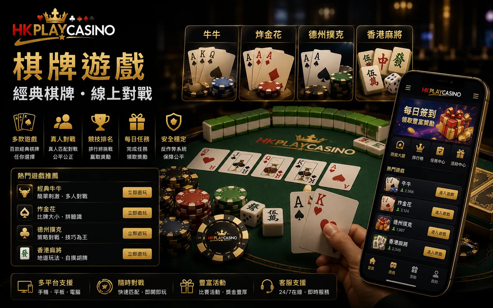 棋牌遊戲內容